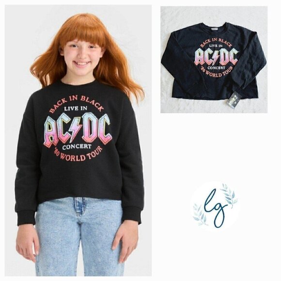 Art Class Other - Art Class Girls' Cropped 'ACDC' Sweatshirt 4KIDE-BS